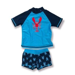 NWOT F&F Lobster 🦞 Rashguard Set 9-12 Months
